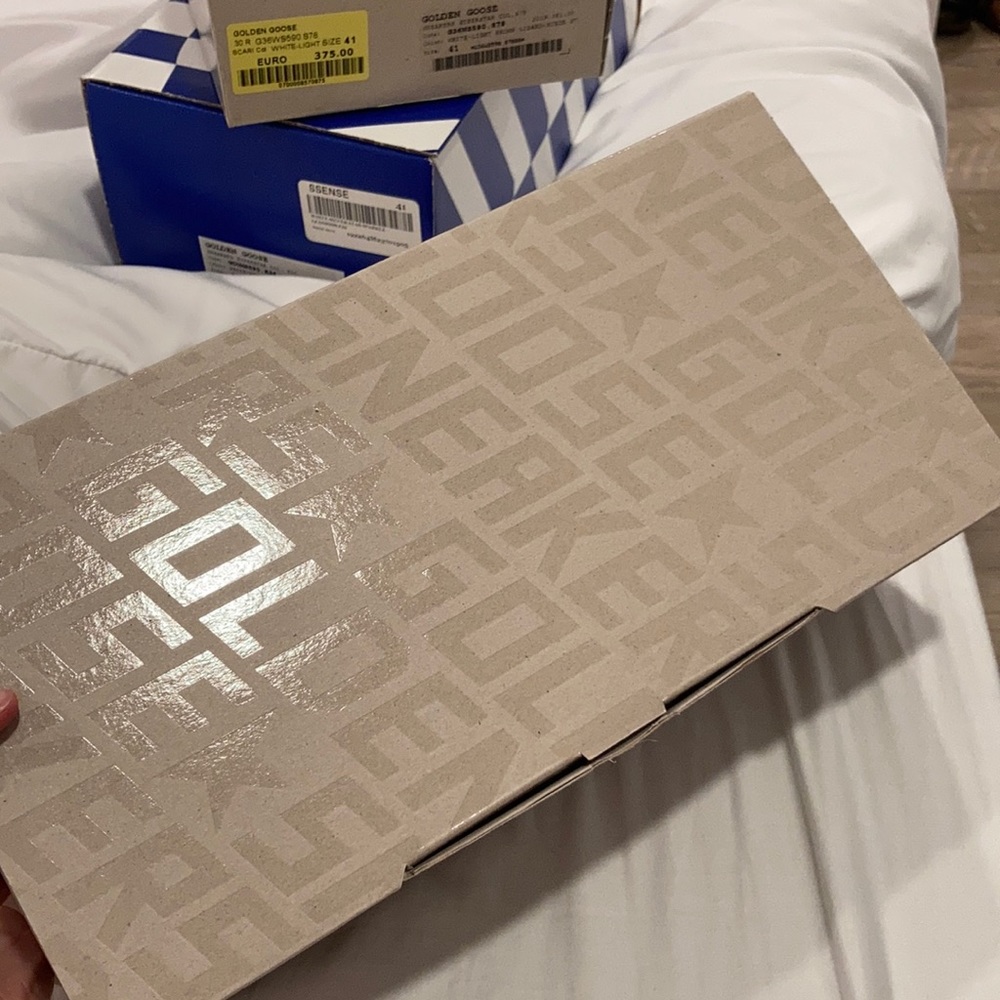 Golden goose shoe box